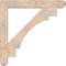 Ekena Millwork Merced Craftsman Smooth Bracket w/ Offset Brace, Douglas Fir, 7 1/2"W x 48"D x 48"H BKT0806X48X48MRC04SDF - alternate 3
